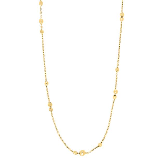 Nordahl Jewellery 18k Forgyldt Sølv Halskæde Beadit52 - 3mm - 455cm
