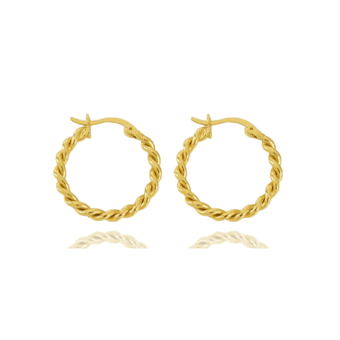 Adri Hoops 18k Forgyldt