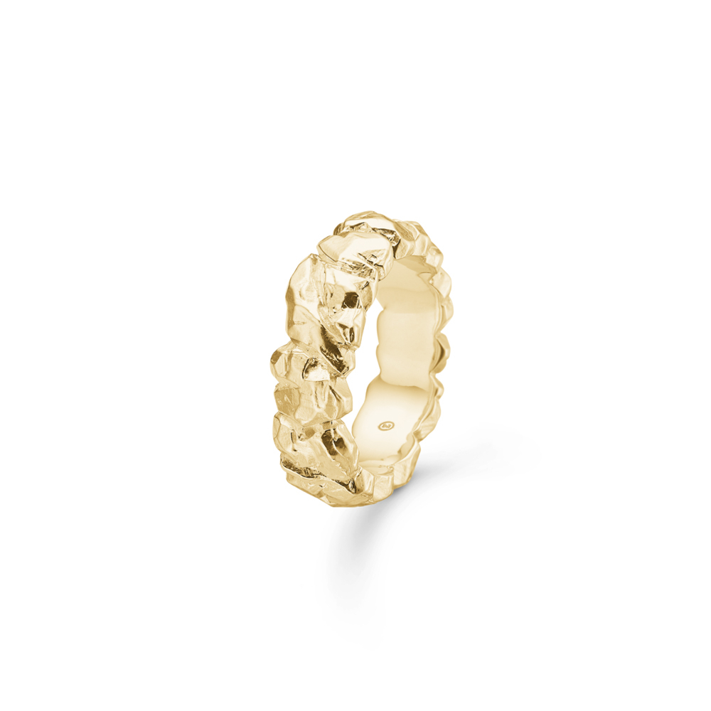 Studio Z Big Element Ring - 8240801 Forgyldt 54