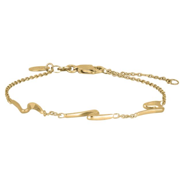 Nordahl Jewellery 18 Karat Forgyldt Sterling Sølv Armbånd Wave52