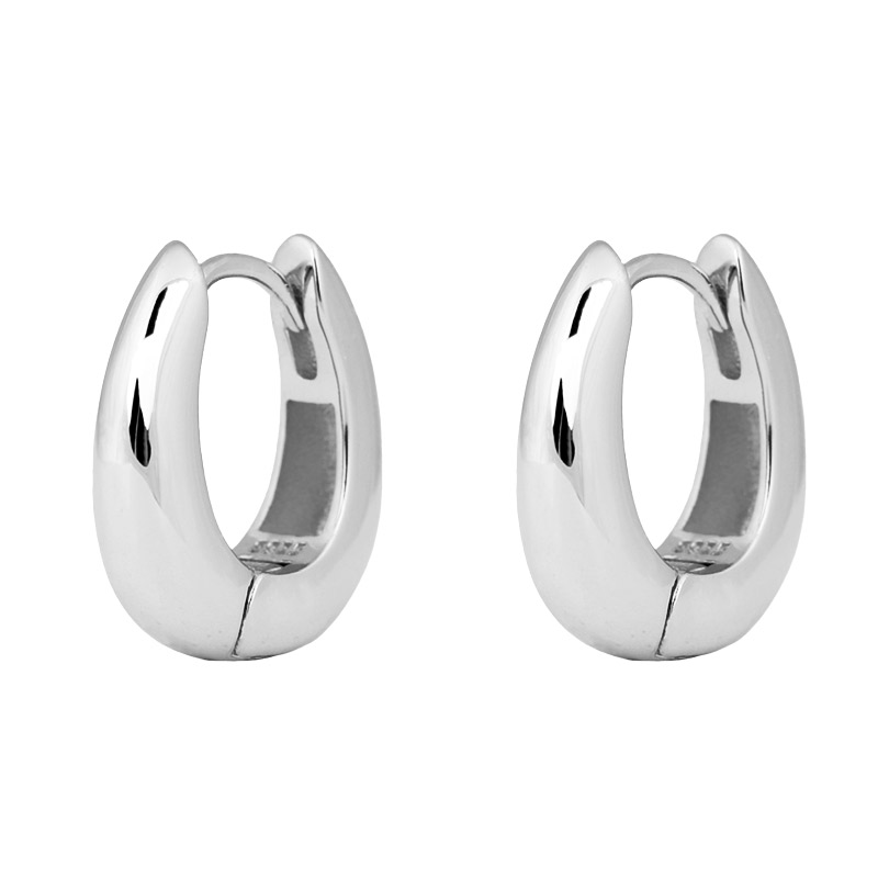 Lemon Story Moon Maxi Hoops Sterling Sølv øreringe