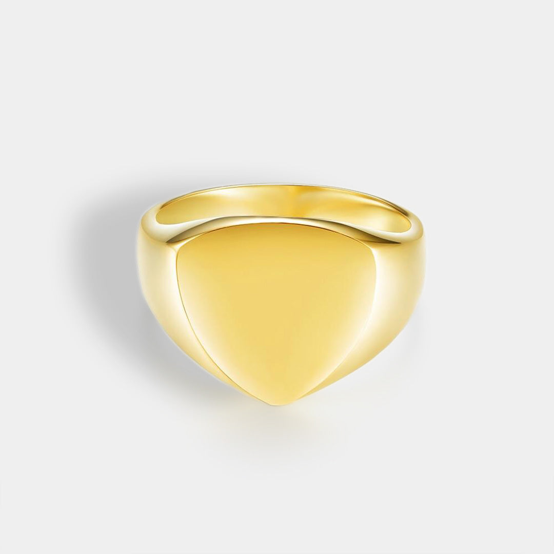Classic Polygon Signature - Guldtonet Ring - Str 6 - Herre - Northern Legacy