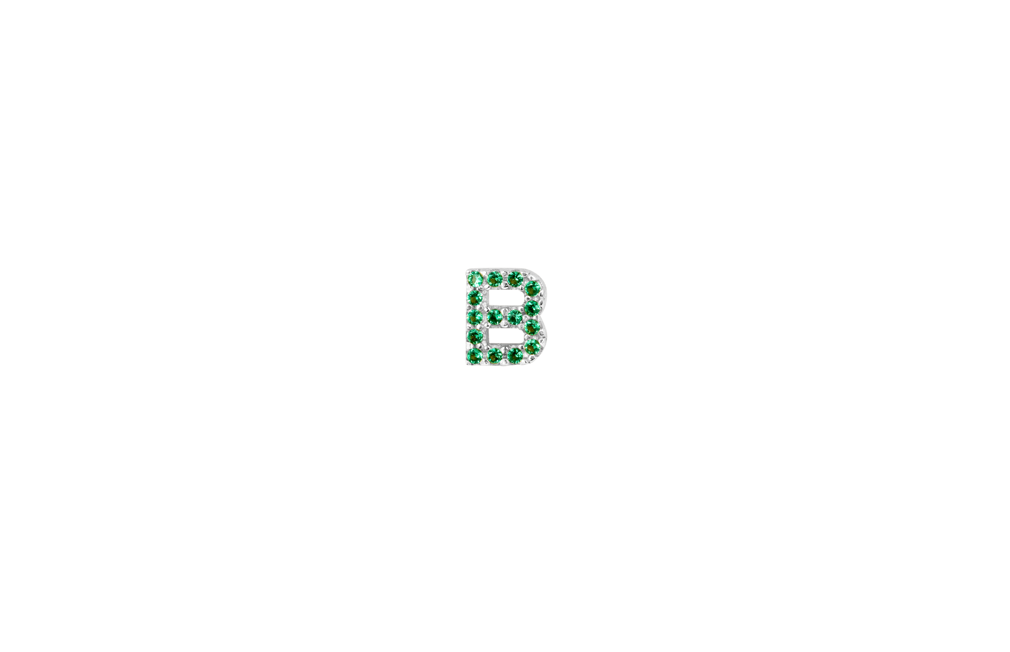 Ix B Green Earring Silver