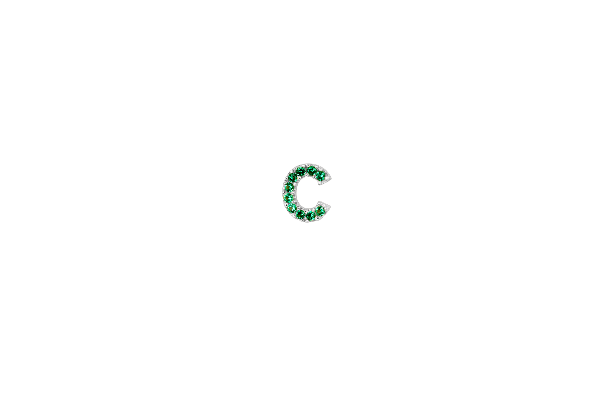 Ix C Green Earring Silver