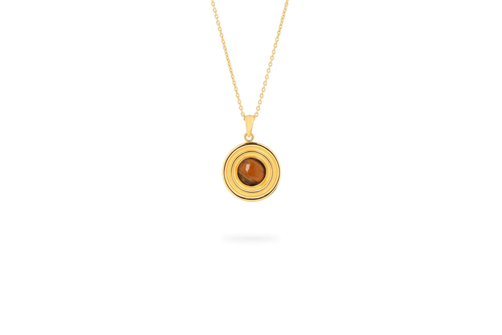 Ix Studios Anker Halskæde Tiger Eye - Dmm0328gdte