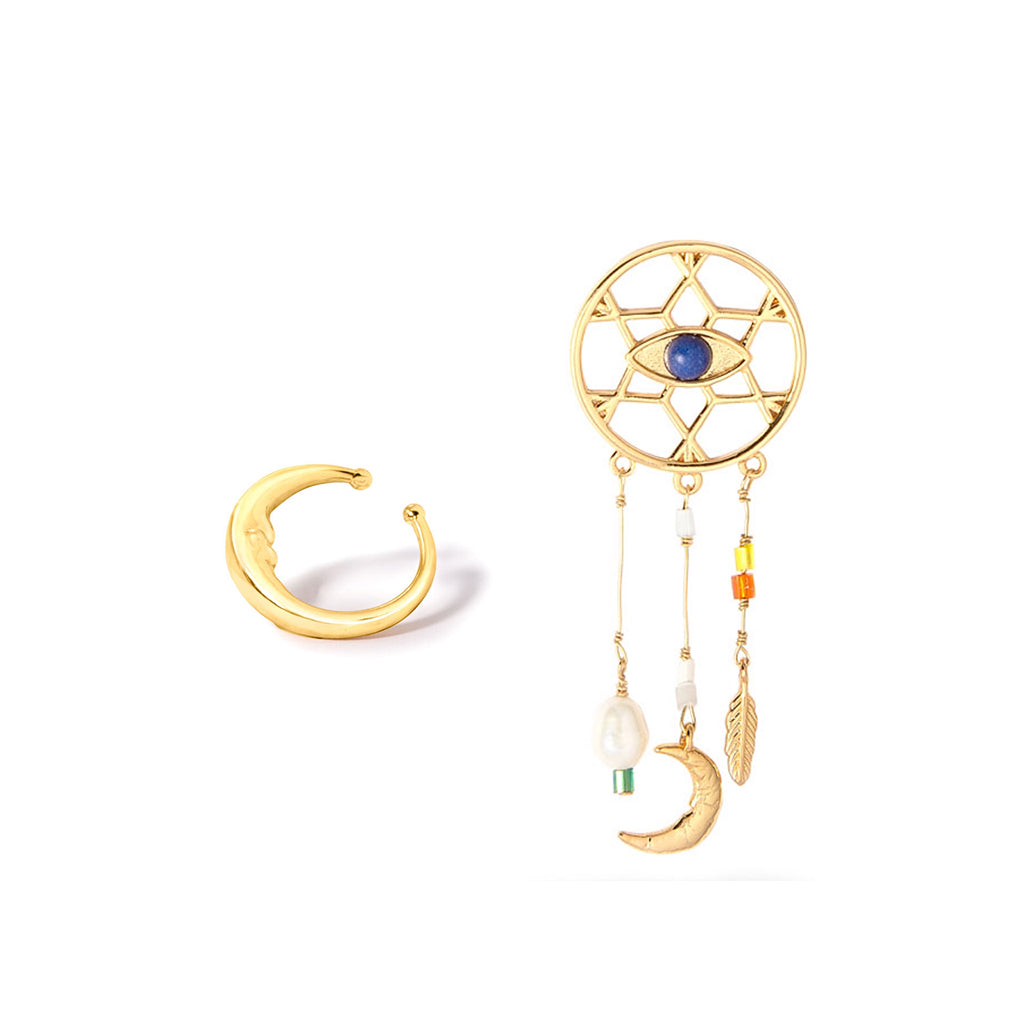 Cuffs  øreringe 2 Pak - Dreamymoon - 18 Karat Forgyldt - Spar 79 Kr