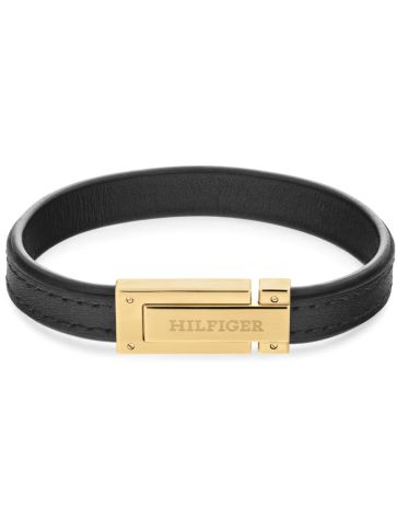 Flat Læder Herrearmbånd Fra Tommy Hilfiger 2790561