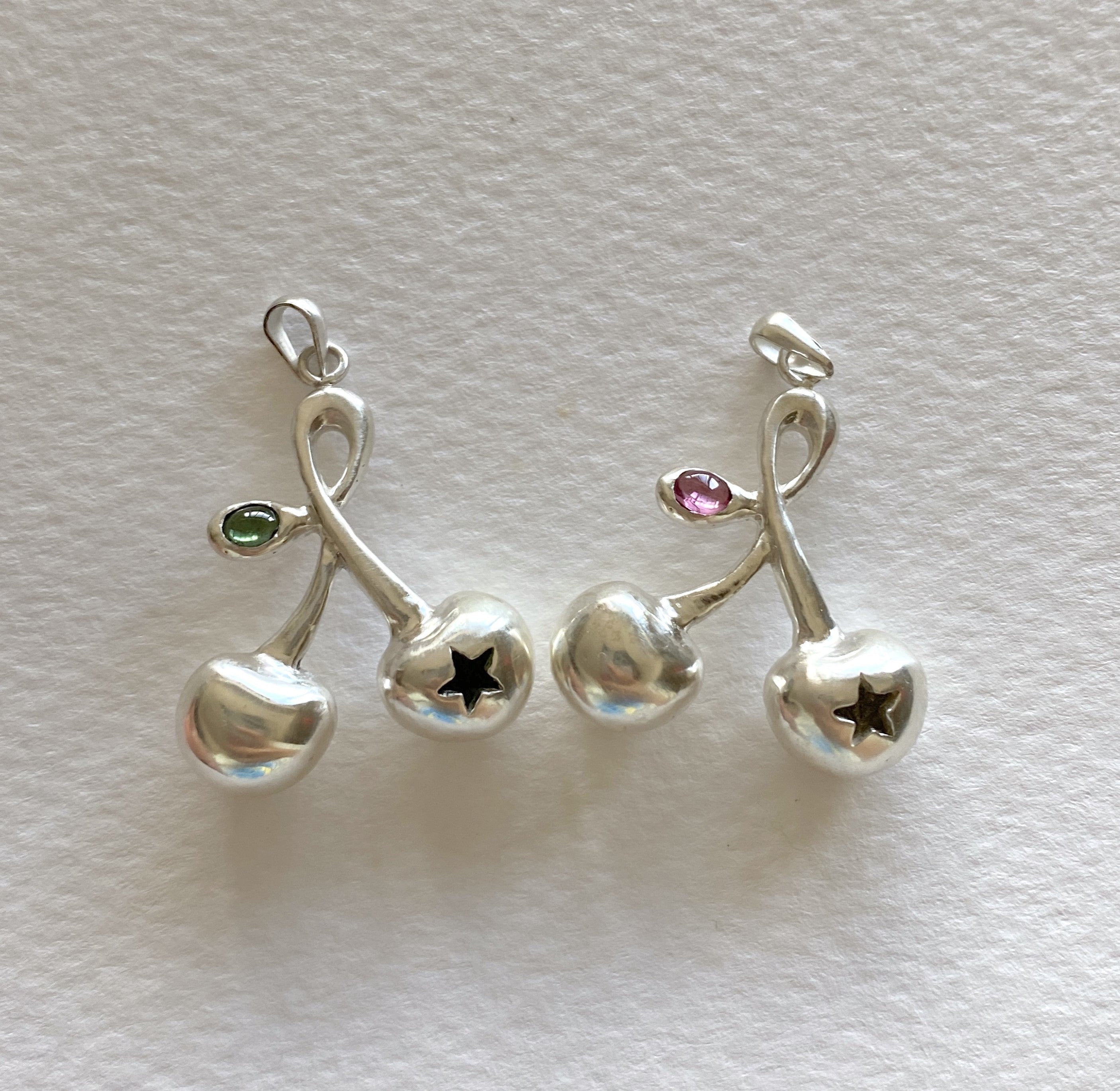 Cherry Necklace - Pink