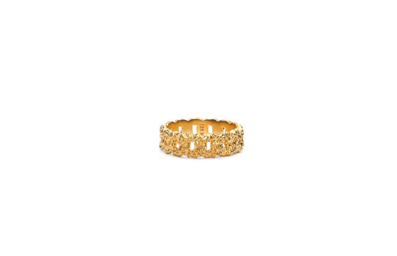 Ix Studios Crunchy Curb Ring Forgyldt - Dmn0309gdha Forgyldt 56