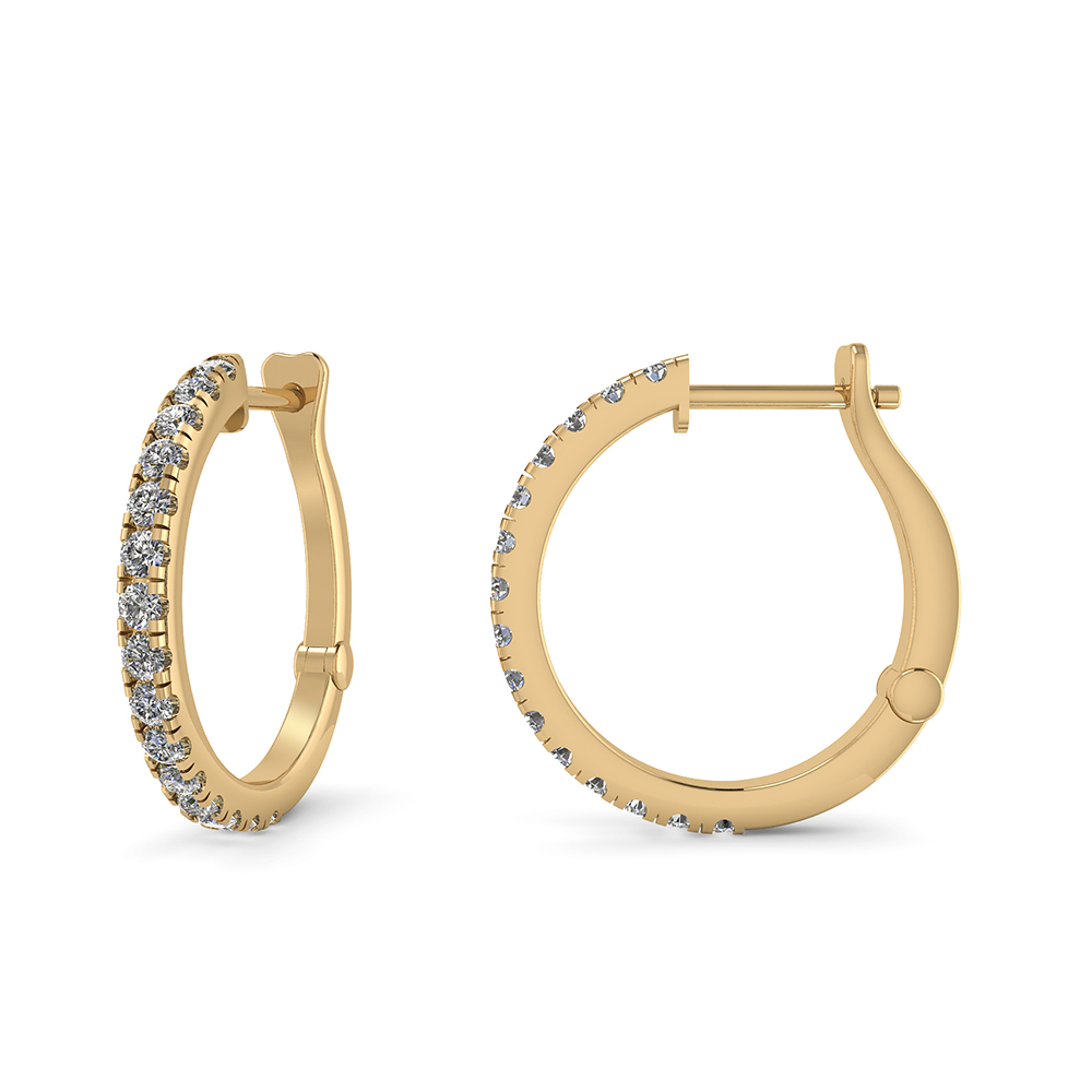 14 Karat Guld øreringe Fra Henrik ørsnes Design Med Brillanter   62 Carat