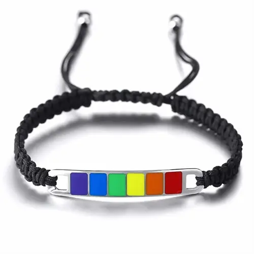 Brace Flettet Armbånd Lgbt