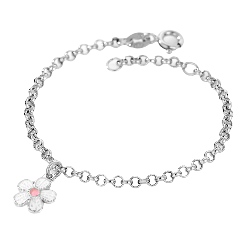 Nordlie Blomst Sterling Sølv Børnearmbånd 9050503