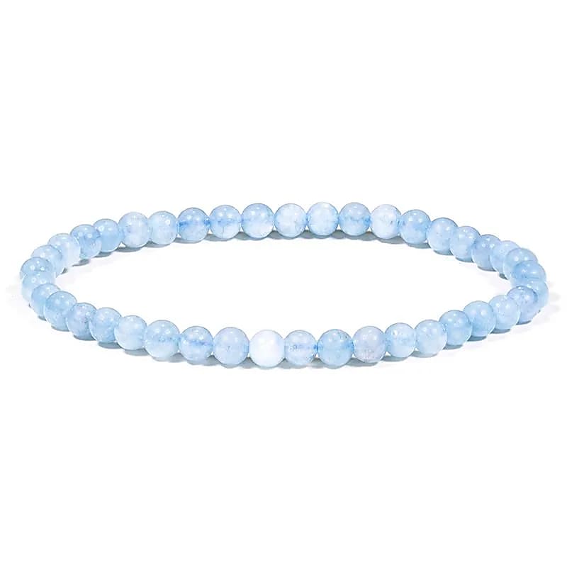 Armbånd Akvamarin - 4mm
