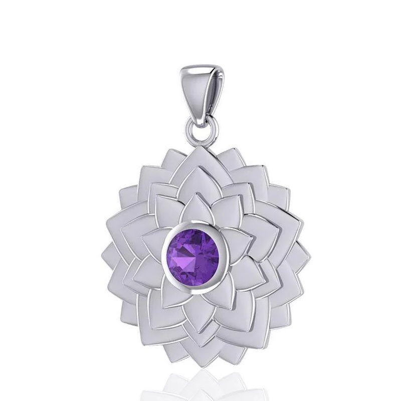 Chakra Vedhæng 7 Chakra - Sahasrara - Kronechakraet - 34mm - Ukæde