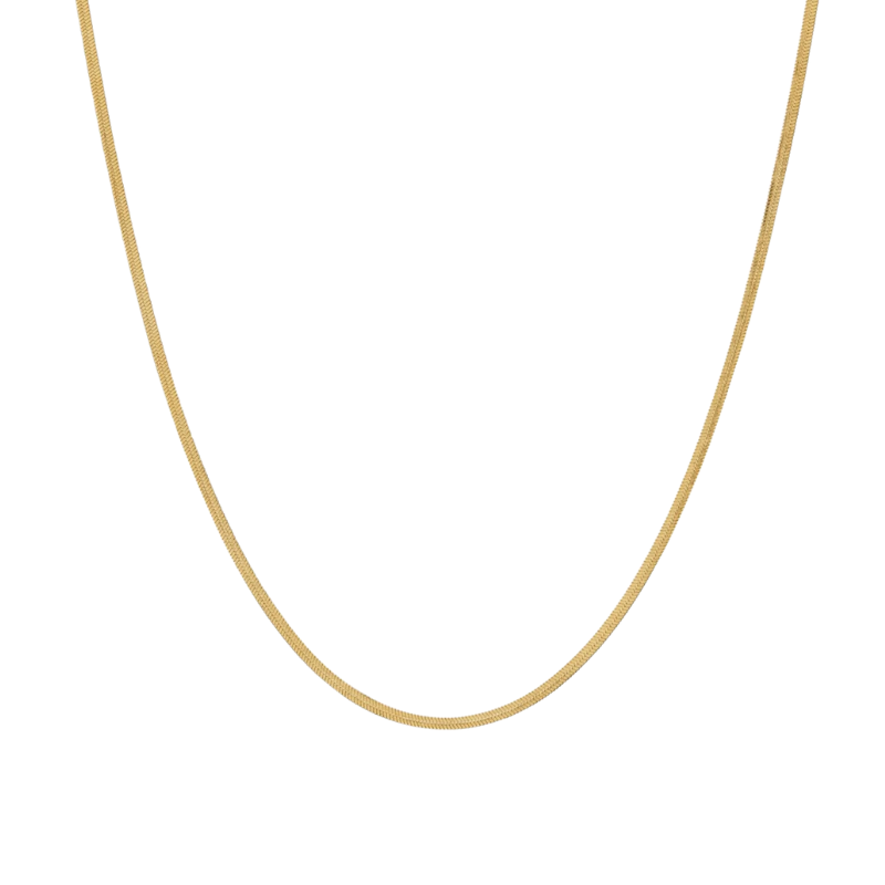 Snake Chain 2mm 18k Forgyldt