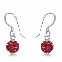 øreringe Med Swarovski Krystaller - 22mm - Pr Par