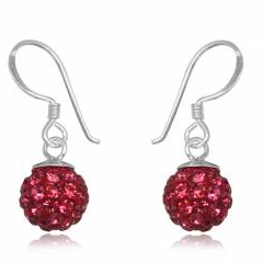 øreringe Med Swarovski Krystaller - 21mm - Pr Par