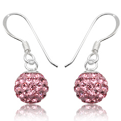 øreringe Med Swarovski Krystaller - 21mm - Pr Par