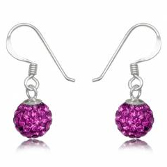 øreringe Med Swarovski Krystaller - 21mm - Pr Par