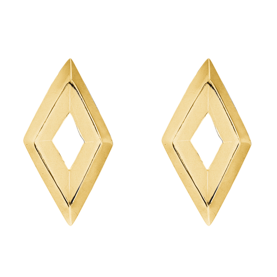 Zöl  Small Diamond ørestikker  Forgyldt