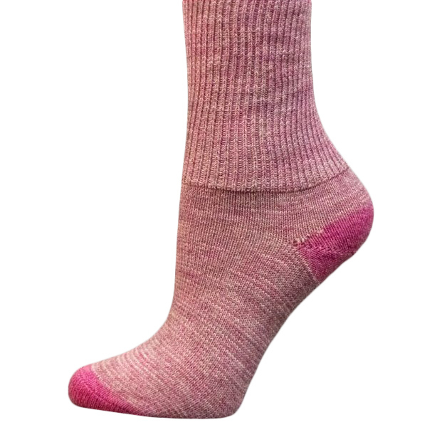 Apaca Strømper Pink I Blød Og Lækker Lun Kvalitet 70 Baby Alpaca 30 Nylon - Størrelse 34-36