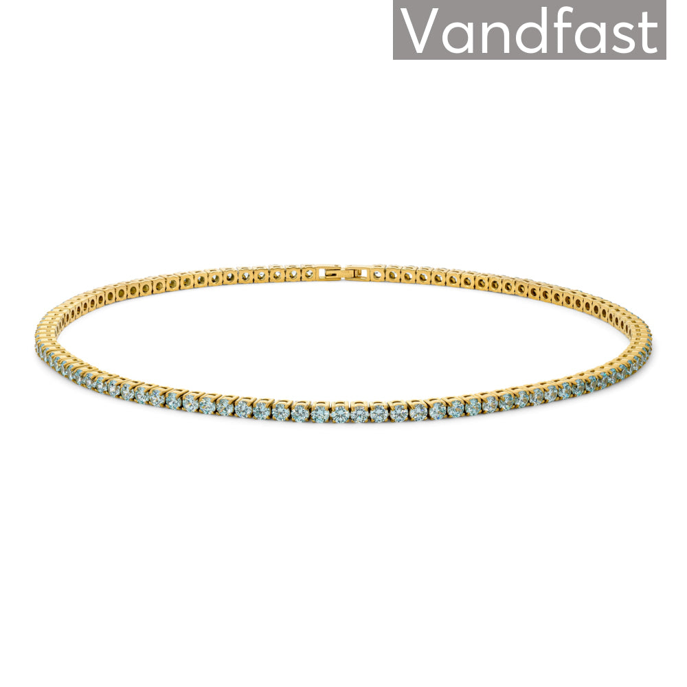 Annebrauner Tennis Necklace Aquamarine