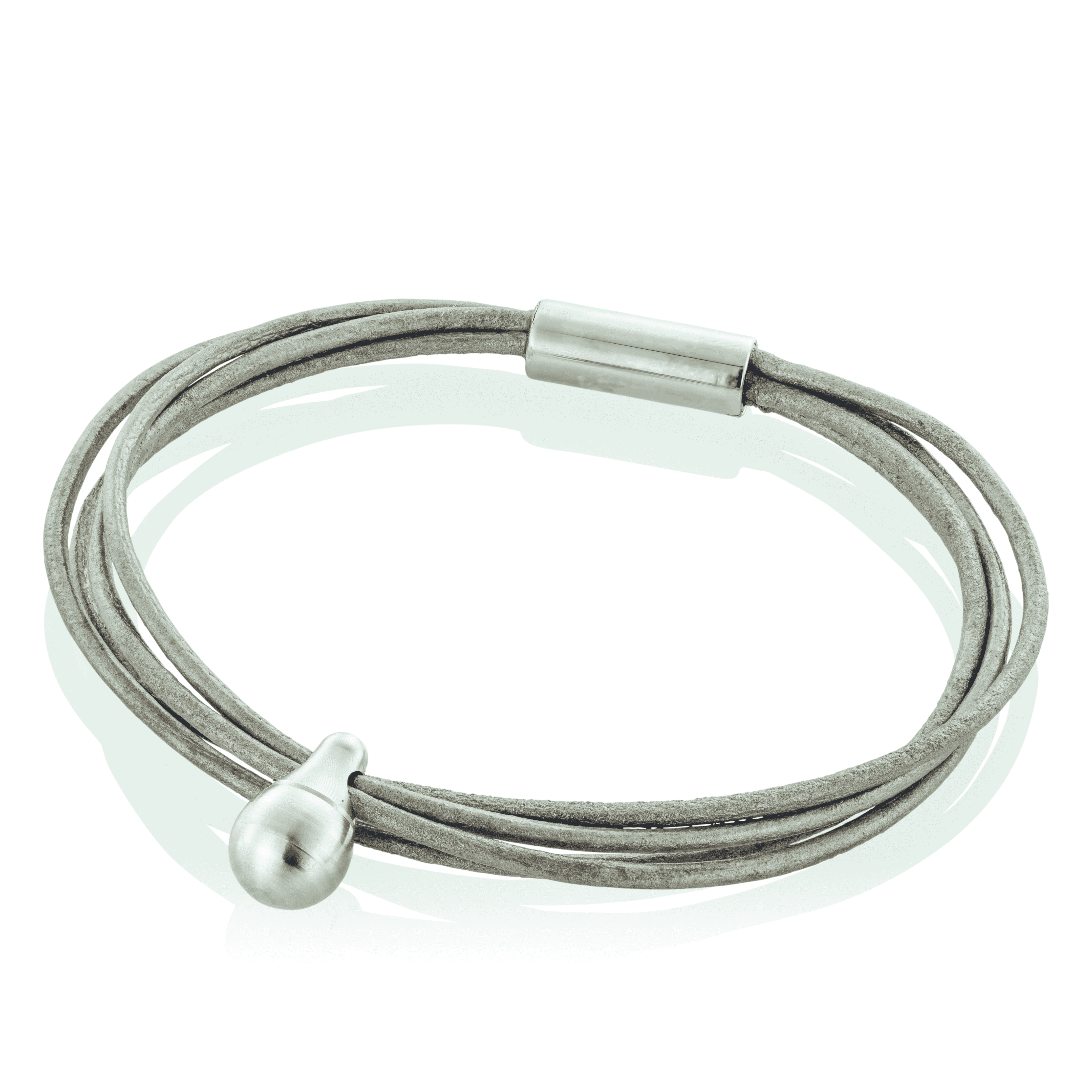 Askesmykke  Armbånd M Charm  Oyster Læder