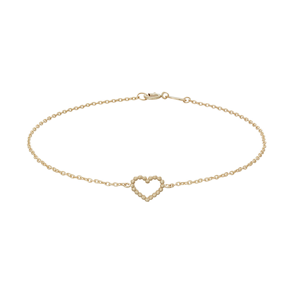 Nordahl Jewellery Armbånd I 8kt Guld Med åbent Hjerte - 882 077 3