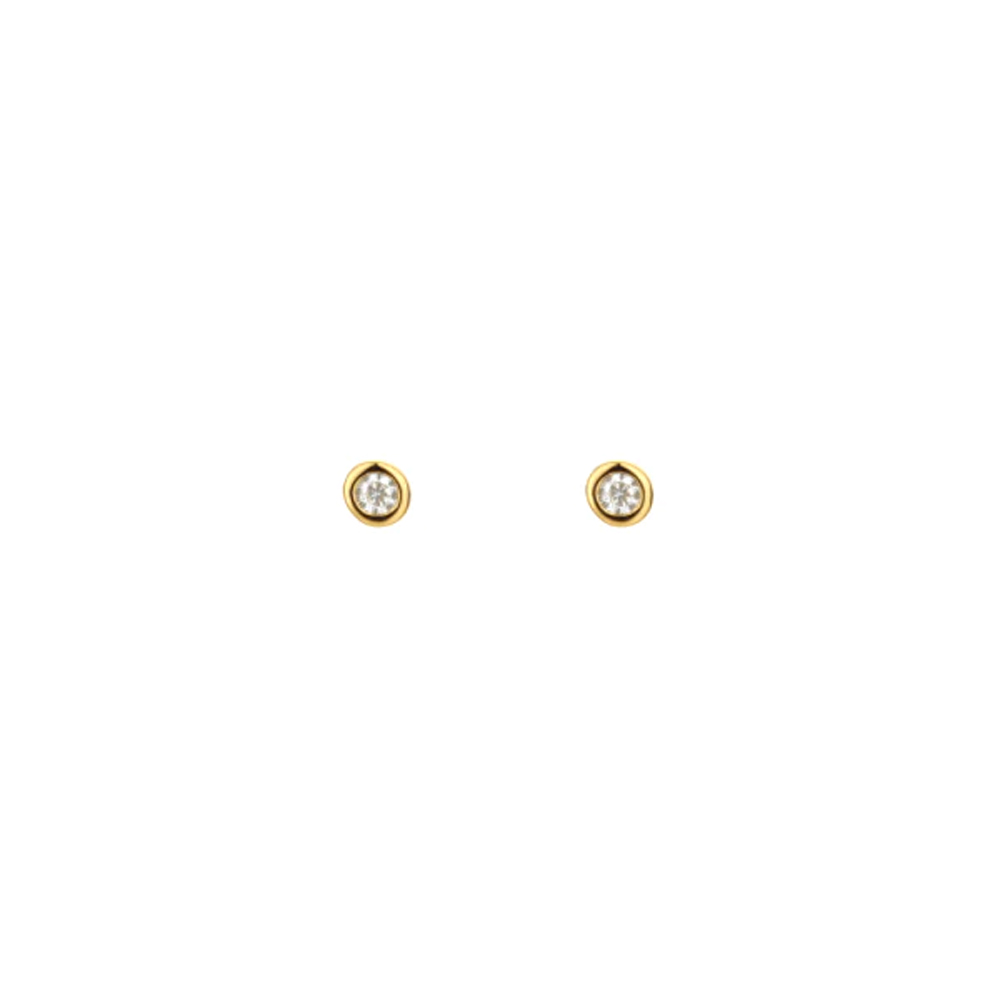Nava Copenhagen Aqua Petite ørestikkere Forgyldt - Egp010920-01