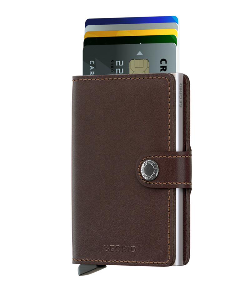 Secrid Kortholder Med Læder - Brun Mini Wallet