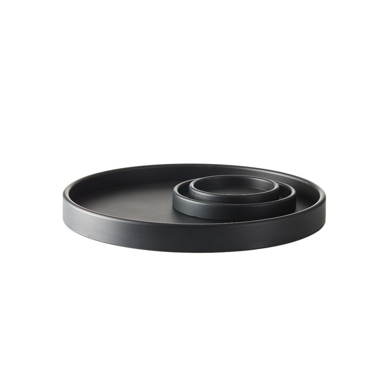 Sej Design Rund Serveringsbakke Sort Gummi Bakke 3 Størrelser Flaskebakke Fra 85- Kr - Størrelse 14 Cm