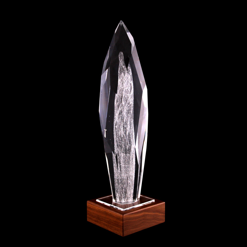 Crystal Krystal Skulptur Med Aske