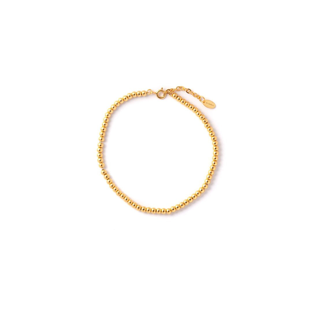 Armbånd - Bawlin - 17 Cm Kugle Armbånd - 18 Karat Forgyldt Sterling Sølv