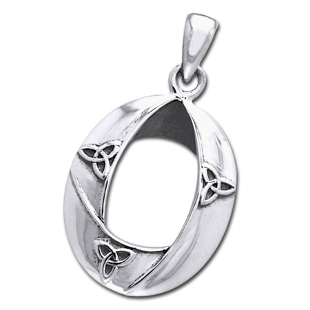 Vedhæng Med Triquetra Treenighedssymbolet   Kæde