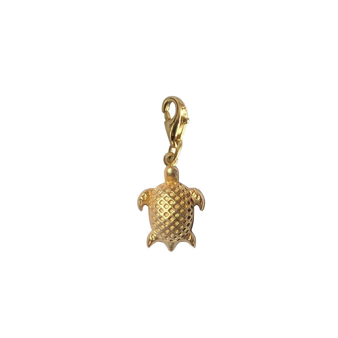 Skildpadde Vedhæng - Linkycharm Deepsea - 18 Karat Forgyldt Sterling Sølv